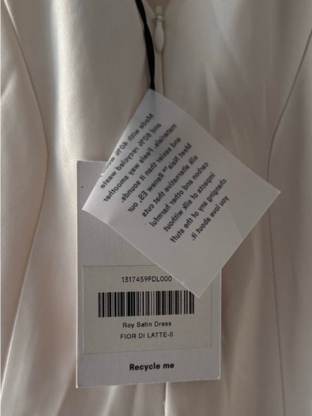 Reformation Ivory Bias-Cut Halter Wedding Gown - Picture 8 of 9